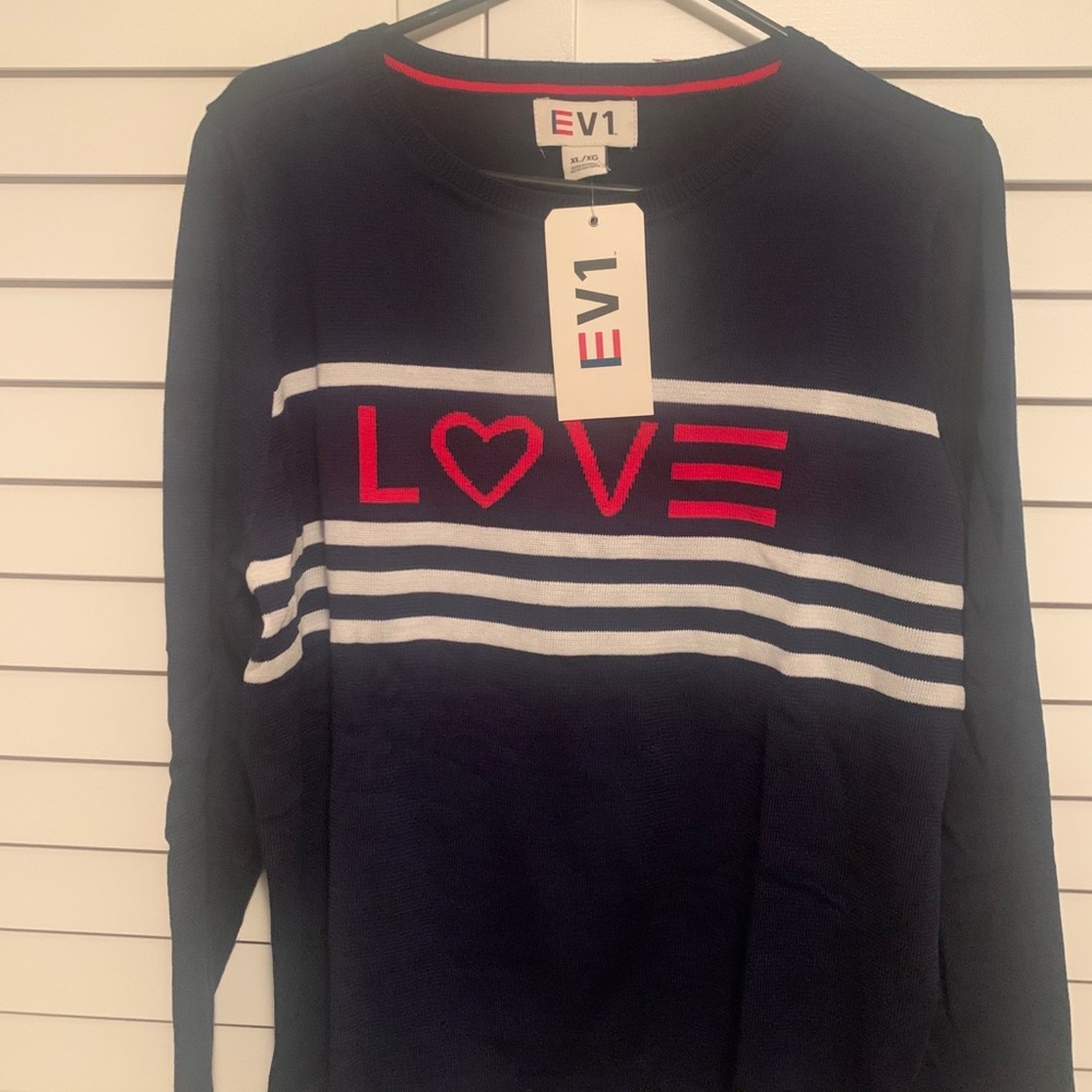 Navy Blue casual sweater - Picture 4 of 4